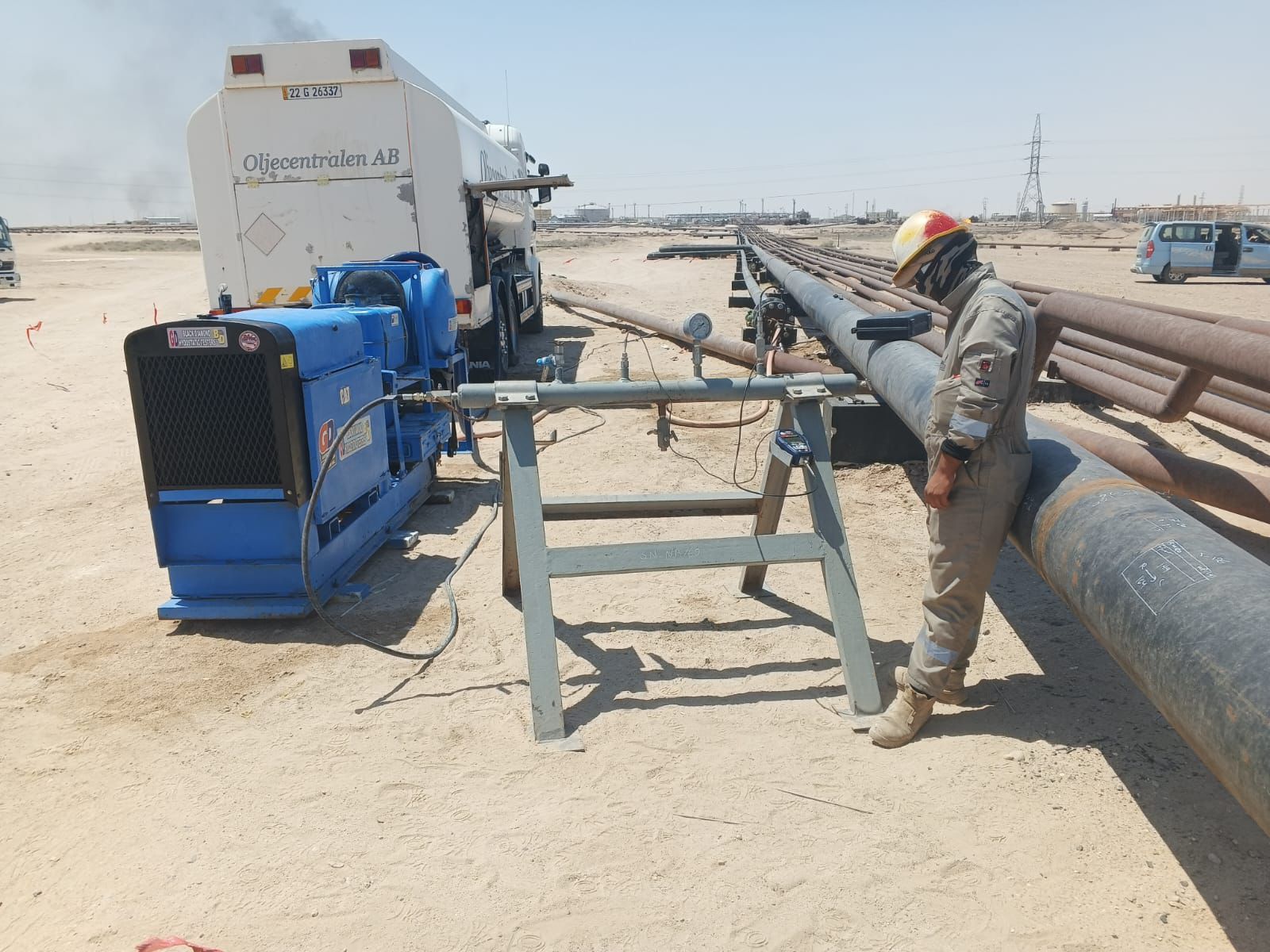 Hydrotesting & Flushing project work