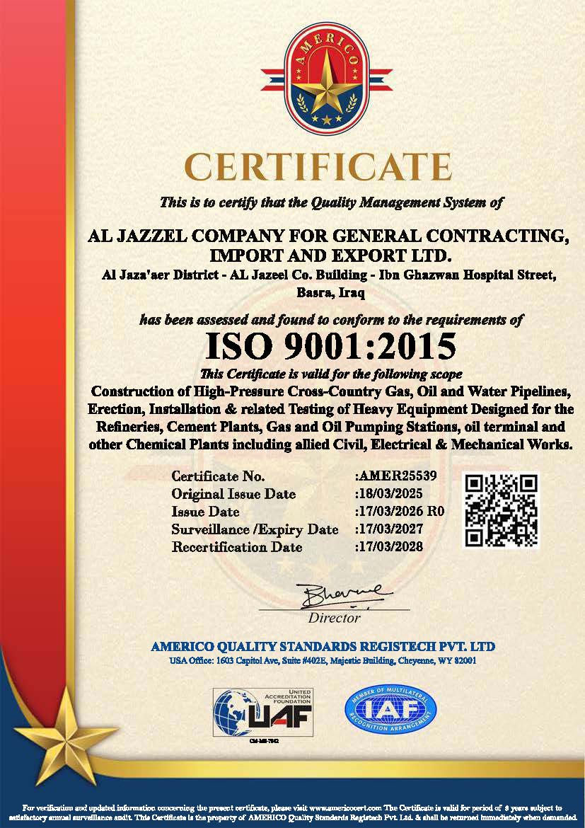 ISO 9001:2015 Certification